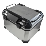 Bauletto universale moto 45L argento - bauletto quadrato per 1 casco