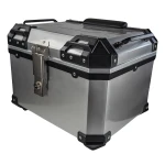 Bauletto universale moto 45L argento - bauletto quadrato per 1 casco