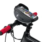 Borsa supporto telefono bici con touchscreen e visiera parasole 0.5L