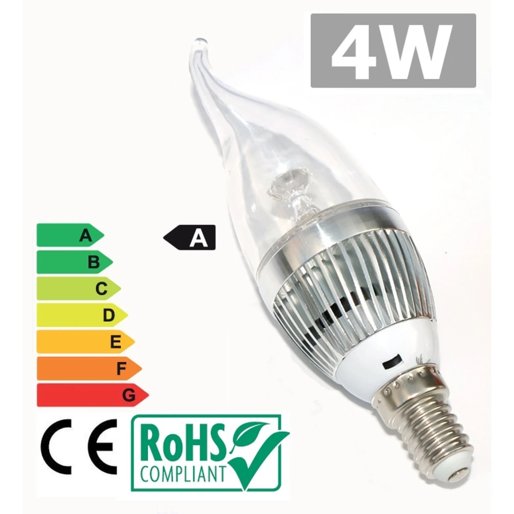 Lampadina LED E14 4W 6500K luce brillante a basso consumo e lunga durata