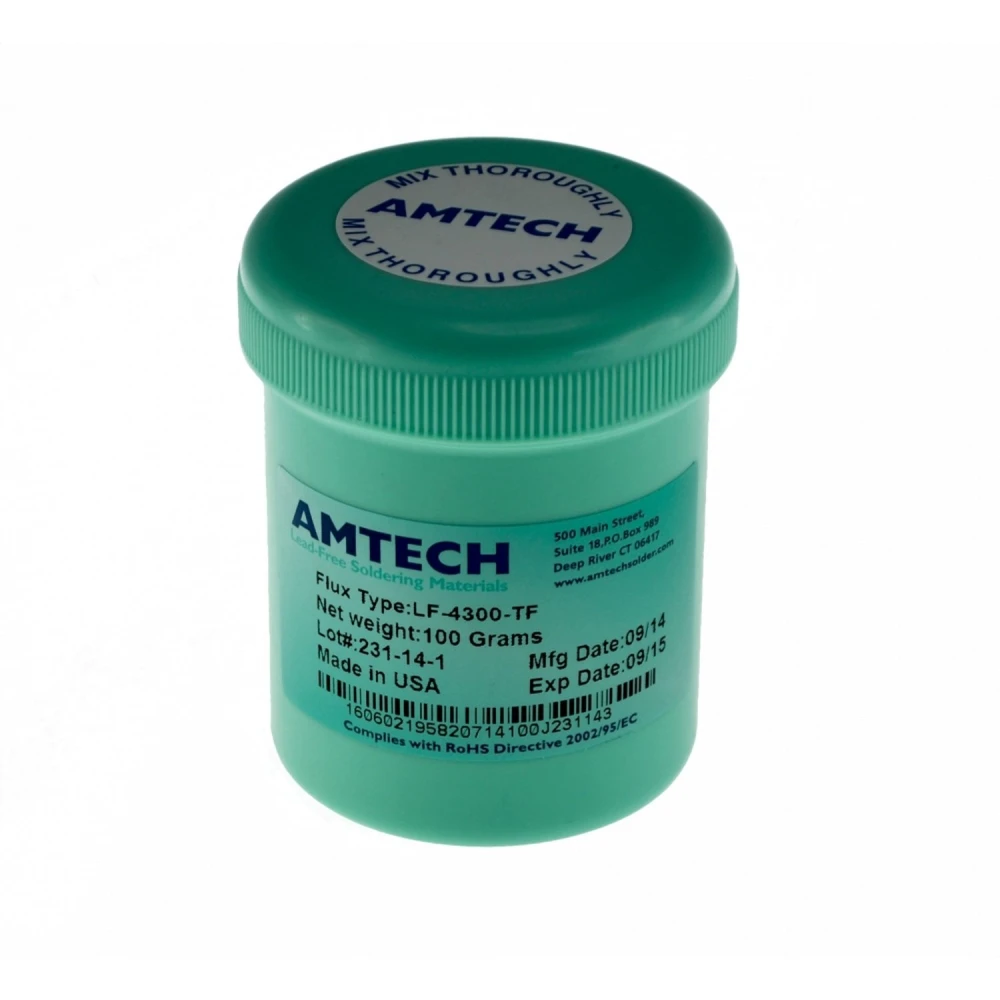 Barattolo 100cc Amtech LF-4300-TF Solder Flux originale per saldatura professionale