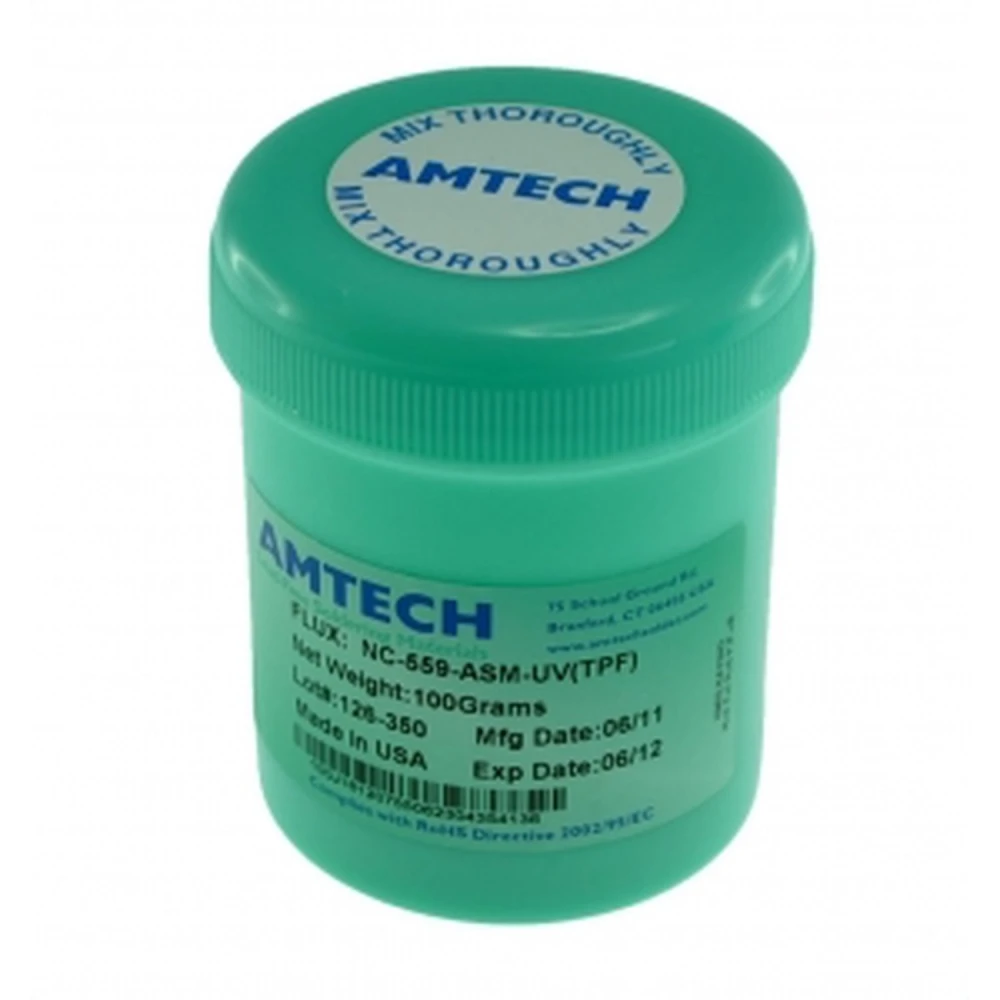 Barattolo 100cc Amtech NC-559-ASM-TPF(UV) solder flux originale e affidabile