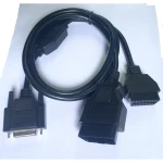 Probador de pinout OBD2 con conectores macho y hembra