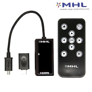 Cavo adattatore MHL a HDMI con telecomando per Galaxy S2, S3, S4, S5, Note 2 e HTC One