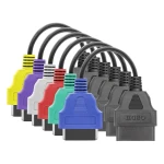 Cable adaptador OBD de colores para MultiECUScan y ALFAobd en vehículos Fiat