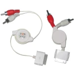 Cavo stereo retrattile per iPod, iPhone, iPad compatibile con Dock Connector