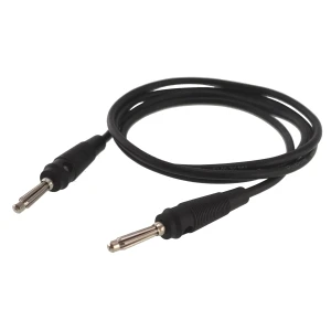 Cavo di prova banana maschio-maschio 4mm 1m nero in silicone 14AWG