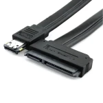 Cavo eSATA a SATA 22 pin con connettore eSATA+USB combo a 22 pin