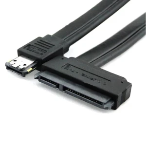 Cavo eSATA a SATA 22 pin con connettore eSATA+USB combo a 22 pin