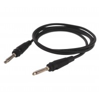 Tl136 Puntali A Banana Maschio-Maschio 4mm 14awg Nero In Silicone