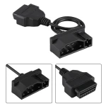 Conector de 7 pines y conector OBDII de 16 pines del cable adaptador Ford
