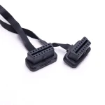 Cable OBD2 Divisor Adaptador De Extensión 16 Pines satkit en uso para diagnóstico automotriz