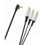 Cavo S-Video PSP 2000 Slim con connettori dorati 24K per TV