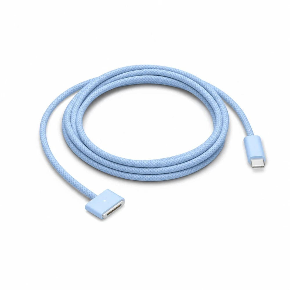 Cavo USB-C a MagSafe 3 140W per MacBook Pro e Air - 2 m intrecciato, Sky Blue