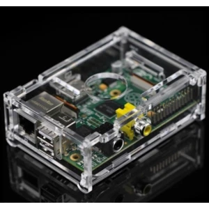 Custodia in metacrilato trasparente per Raspberry Pi compatibile con modelli A e B