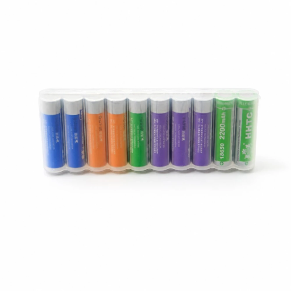 Contenitore Porta Batterie 10× 18650 Plastica Trasparente Grande Capacità