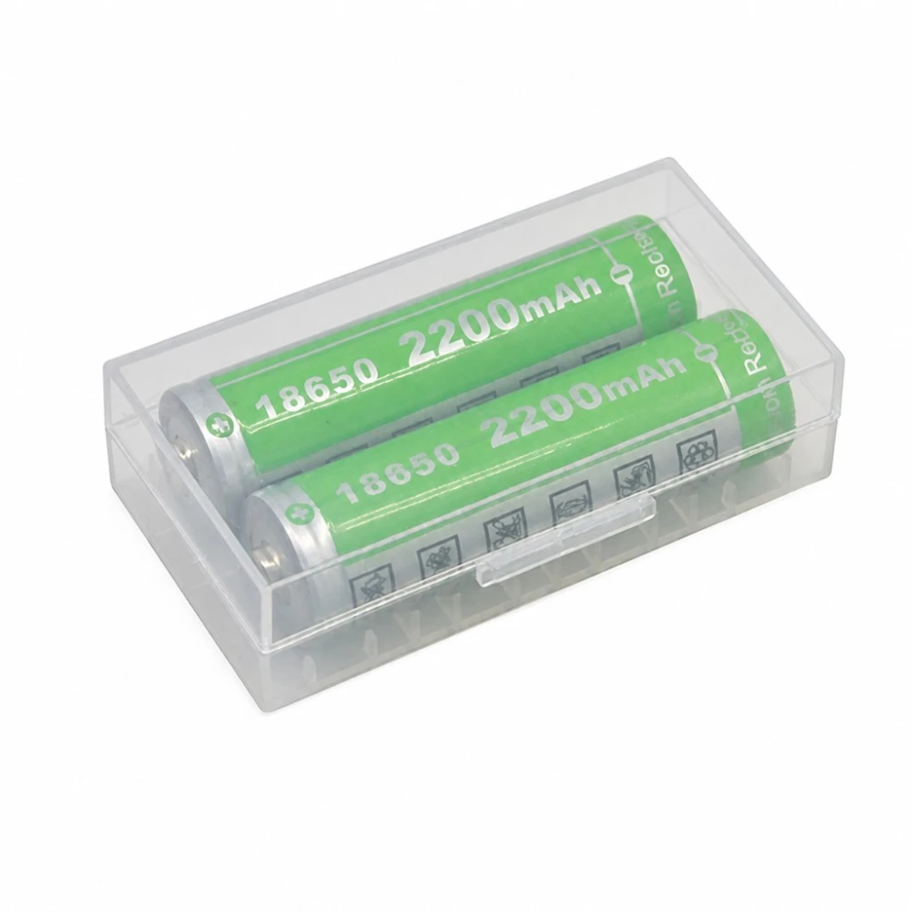 Contenitore Portabatterie 2× 20700 21700 Plastica Trasparente Custodia