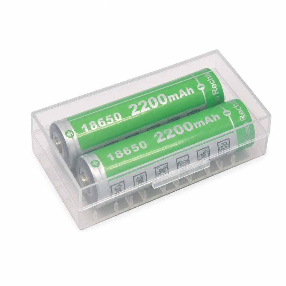 Contenitore Portabatterie 2× 20700 21700 Plastica Trasparente Custodia
