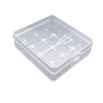 Contenitore Portabatterie 4× 18650 Plastica Trasparente Stoccaggio Protezione