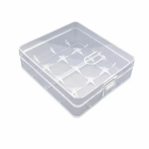 Contenitore Portabatterie 4× 18650 Plastica Trasparente Stoccaggio Protezione
