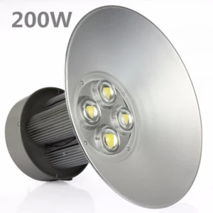Campana LED industriale 200W 6000K luce brillante PF 0,95 High Bay