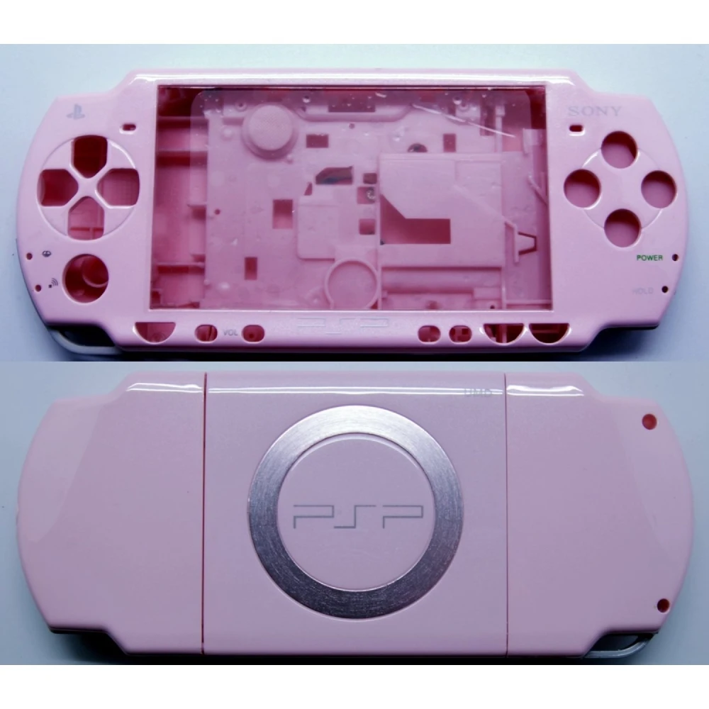 Scocca completa PSP 2000 rosa con tasti per PSP Slim