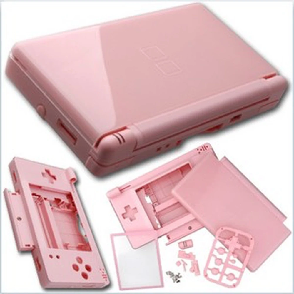 Scocca di ricambio Nintendo DS Lite rosa per sostituzione completa e personalizzazione