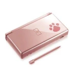 Cover di ricambio per Nintendo DS Lite Nintendogs con design rosa metallizzato