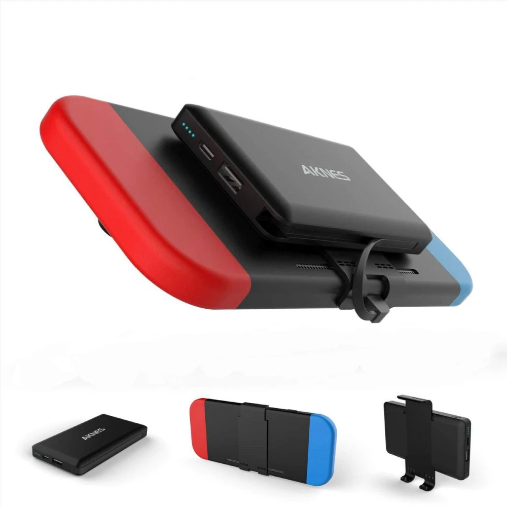 Power bank portatile per Nintendo Switch 10000mAh nero