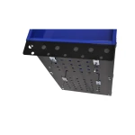 Carrello da officina professionale 3 ripiani con vaschette laterali e ganci