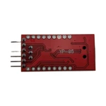 Vista del convertidor USB a TTL FTDI FT232RL mostrando indicadores LED TX, RX y alimentación