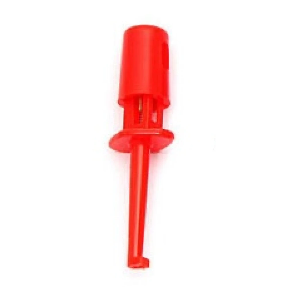 Clip di connessione cavo per sonda di prova 4cm rosso con gancio singolo