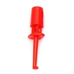 Clip di connessione cavo per sonda di prova 4cm rosso con gancio singolo