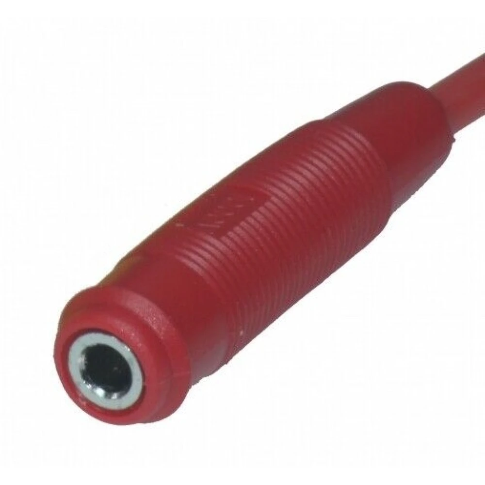 Connettore banana femmina 4mm rosso BS4506 per collegamenti elettrici