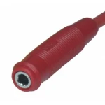 Connettore banana femmina 4mm rosso BS4506 per collegamenti elettrici