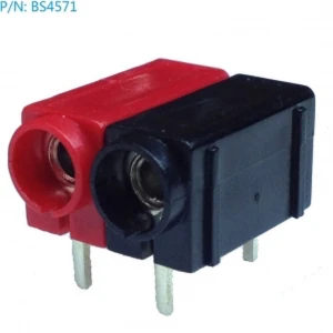 Connettore femmina banana 4mm BS4571 Amass per PCB