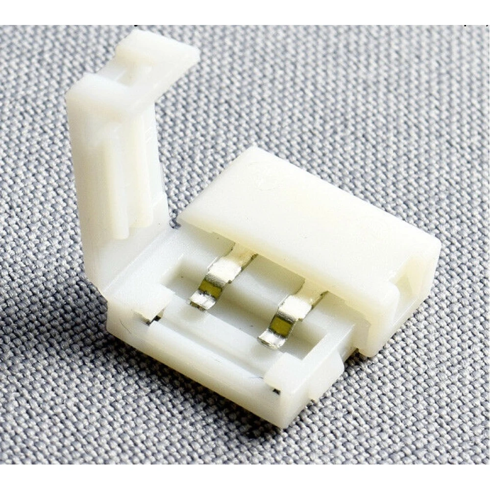 Connettore LED 2 pin 10mm 5050 per strisce LED