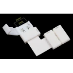 Conector LED forma L 2 pin 10mm 5050 para tiras LED en ángulo