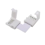 Conector LED forma L para unir tiras LED RGB 5050 en esquina