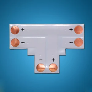 Connettore a T 3528 8mm 2 pin per striscia LED RGB