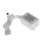 Vista frontal del controlador tira led rgbw 12v 24v con dimmer