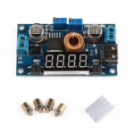 Convertitore DC-DC regolabile 5A 1.25V-32V con voltmetro e amperometro satkit
