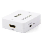 Detalle del conector de audio 3,5 mm del convertidor VGA a HDMI