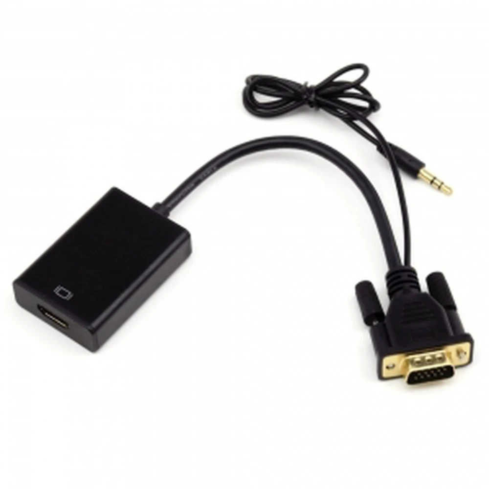 Convertitore VGA a HDMI con audio per video e audio integrati