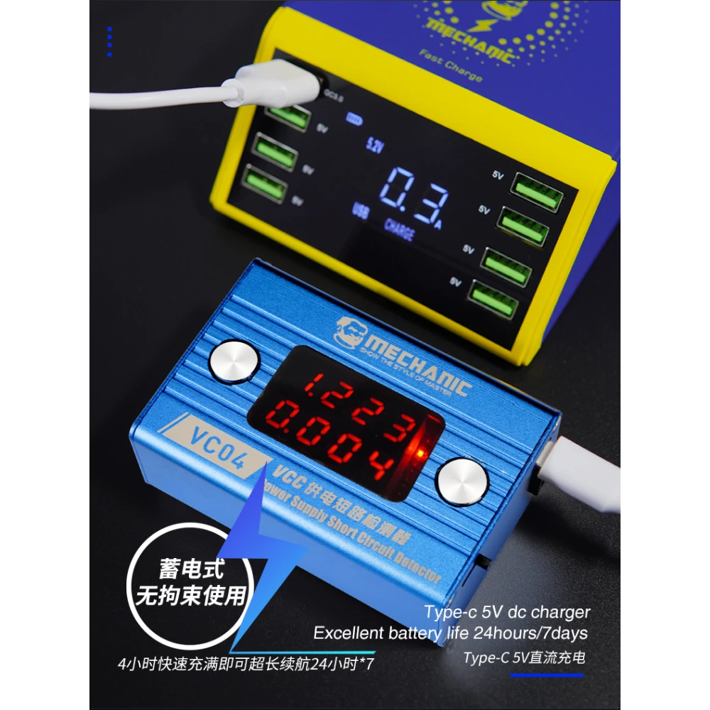 Rilevatore di cortocircuito Mechanic VC04 Short Killer per riparazione cellulari