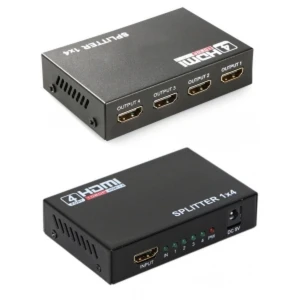 satkit Splitter HDMI 1x4 Full HD 1 Ingresso 4 Uscite Compatibile 1080p HDTV e 3D