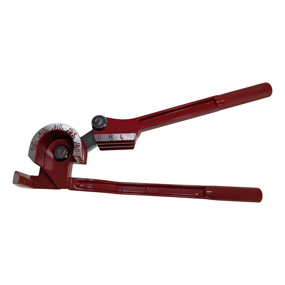 Vista lateral de la dobladora de tubos CT-369M con gancho fijo ancho