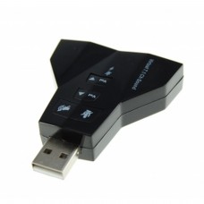 DUAL SCHEDA ADATTATORE AUDIO 7.1 USB PC COMPUTER & SAT TV  4.94 euro - satkit