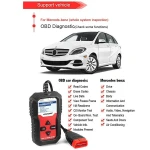 Scanner Diagnostico Mercedes Benz Konnwei KW360 12V Sistema Completo