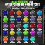 Scanner diagnostico moto OBD JDiag M100 Pro per moto KTM Honda Yamaha Kawasaki BMW